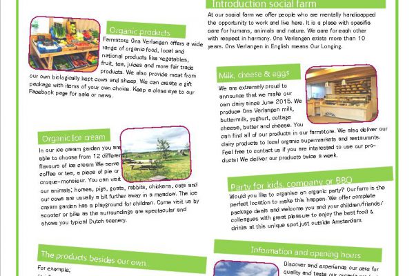 Introduction Organic Farm Ons Verlangen in English